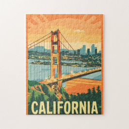 シティスケープCalifornia人目を引くベクトルデザイン ジグソーパズル