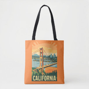 シティスケープCalifornia人目を引くベクトルデザイン トートバッグ