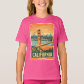 シティスケープCalifornia人目を引くベクトルデザイン Tシャツ (正面)
