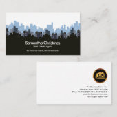 シティスタイリッシュスカイライン建物実在エステートブローカー 名刺 (正面/裏面)