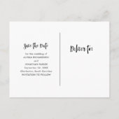 シティスタイル|バラ金ゴールドと写真保存日 インビテーションポストカード (裏面)