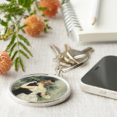 シティダンスバイピエールルノアールヴィンテージファインアート キーホルダー (側面)