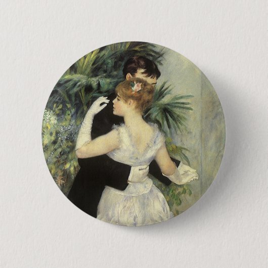 シティダンスバイピエールルノアールヴィンテージファインアート 缶バッジ (正面)