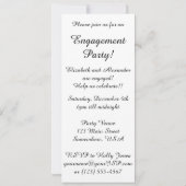 シティダンスバイピエールルノアール婚約パーティ 招待状 (裏面)