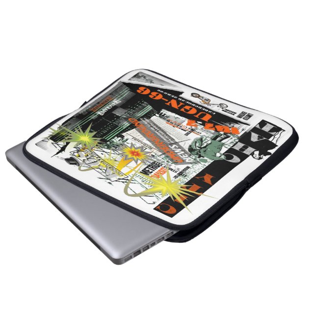 シティチャットエレクトロニクスバッグ ラップトップスリーブ (正面下部)