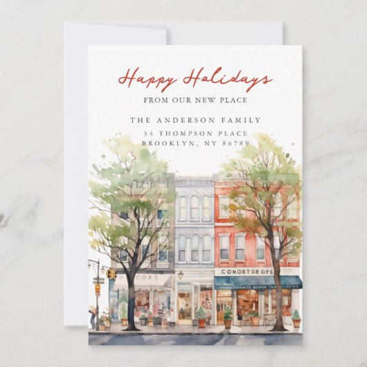 シティチャームクリスマスの新しい住所 案内状 (正面)