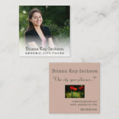 シティツアーガイドミスティ写真テンプレート スクエア名刺 (正面/裏面)