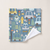 シティトランスポータキッズカーズ旅行 バスタオルセット (ウォッシュタオル)