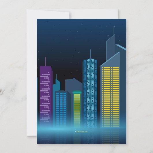 シティトーストパーティの招待状 招待状 (裏面)