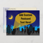 シティナイトスカイラインスーパーヒーローボーイズ誕生日パーティー ポストカード (正面/裏面)