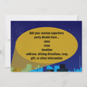 シティナイトスカイラインスーパーヒーローボーイズ誕生日パーティー 招待状 (裏面)