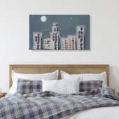 シティナイトストレッチキャンバス キャンバスプリント (インサイチュ (寝室))