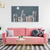 シティナイトストレッチキャンバス キャンバスプリント (インサイチュ (リビング))