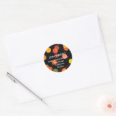 シティナイトライト数々のカラーモダン住所 シール (封筒)