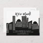 シティニューアパートメントムービングアナウンスメントハガキ 案内ポストカード (正面/裏面)