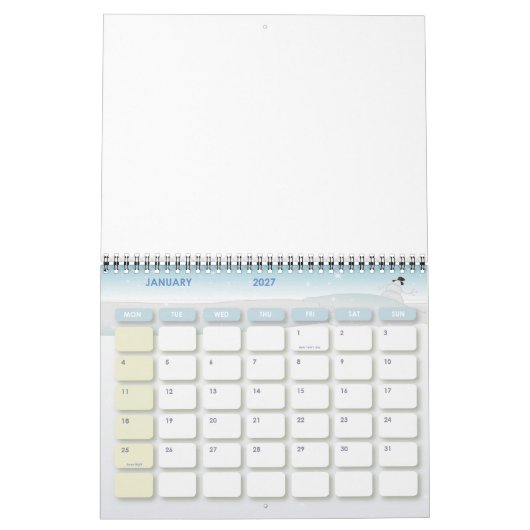 シティネオンガール カレンダー (1月 2027)