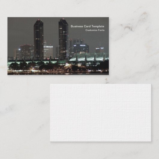 シティハーバーナイトサンディエゴコンベンションセンター 名刺 (正面/裏面)