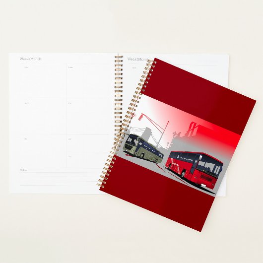 シティバスレッドグリーンコーチオンアーバン通り プランナー手帳