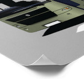 シティバスレッドグリーンコーチオンアーバン通り ポスター (角)