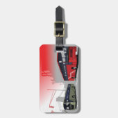 シティバスレッドグリーンコーチオンアーバン通り ラゲッジタグ (正面縦)