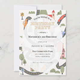 シティバースデーパーティーへの招待 招待状