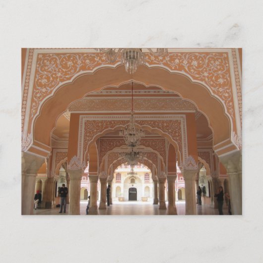 シティパレスジャイプールのハガキ建築 ポストカード (正面)