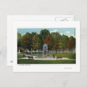 シティパークと噴水の景観 ポストカード (正面/裏面)