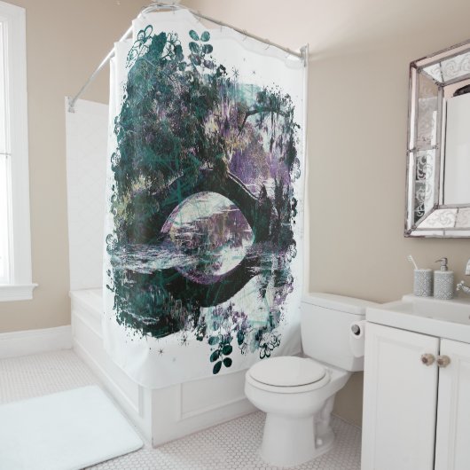 *~*シティパークニューオリンズブリッジアー絵画トズ  シャワーカーテン (インサイチュ)