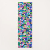 シティビューアットナイトジオメトリックプリント ヨガマット (正面)