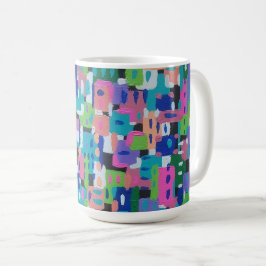 シティビューアットナイト絵画抽象芸術 コーヒーマグカップ