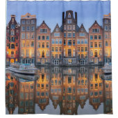 シティビレッジオンリバーウォータカラー シャワーカーテン (正面)