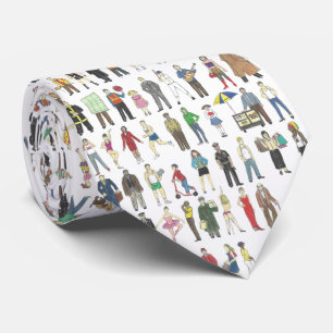 シティピープルNYCニューヨークNew Yorker Water Color Tie ネクタイ