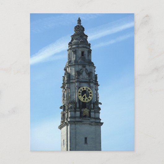 シティホールクロックタワーカーディフ ポストカード (正面)