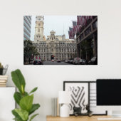 シティホールフィラデルフィア写真 ポスター (ホームオフィス)