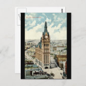 シティホールミルウォーキーWIヴィンテージ1911 ポストカード (正面/裏面)