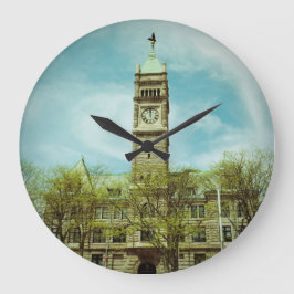 シティホールローウェルマサチューセッツ時計 ラージ壁時計