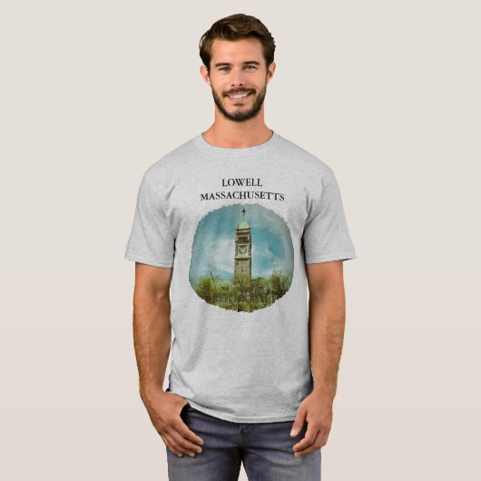 シティホールローエルMASSACHUSETTS Tシャツ (正面フル)