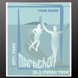 シティマラソンランナー走のクラブのタイムステッカー シール