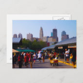 シティマーケットとダウンタウンカンザスシティスカイライン ポストカード (正面/裏面)