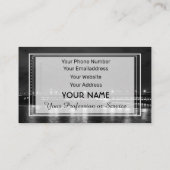 シティライツデュッセルドルフブラック&ホワイトデザインブシ 名刺 (裏面)