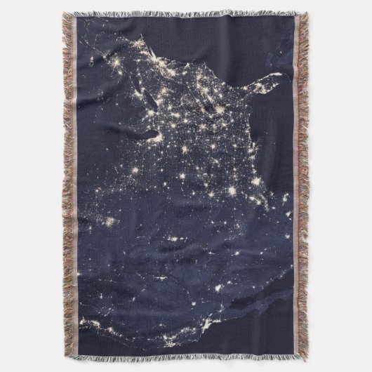 シティライト統一された州ズ宇宙ブランケット スローブランケット (正面縦)