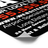 シティライト、タクシーキャブ広告会社 ポスター (角)