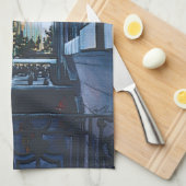 シティリミットの静けさ キッチンタオル (四つ折り)