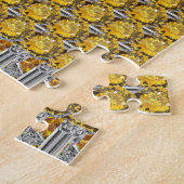 シティリンダイヤモンドジェムストーンアートイエロー ジグソーパズル (側面)