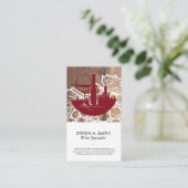 シティワイングラスボトル | ワイン葡萄 名刺 (スタンド正面)