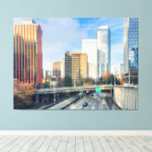 シティーへのハイウェイ キャンバスプリント (インサイチュ (ウッドフロア))