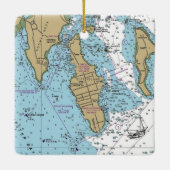 シティーアイランドブロンクスNYグラフ セラミックオーナメント (裏面)