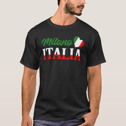 シティーイタリアンイタリ生まれカルチャーキュートミラノイタリア Tシャツ (正面)