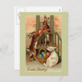 シティーイースターバニーズウィズラムヴィンテージ シーズンポストカード (正面/裏面)