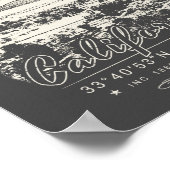 シティーオブエルシノーレ湖カリフォルニアヴィンテージ ポスター (角)